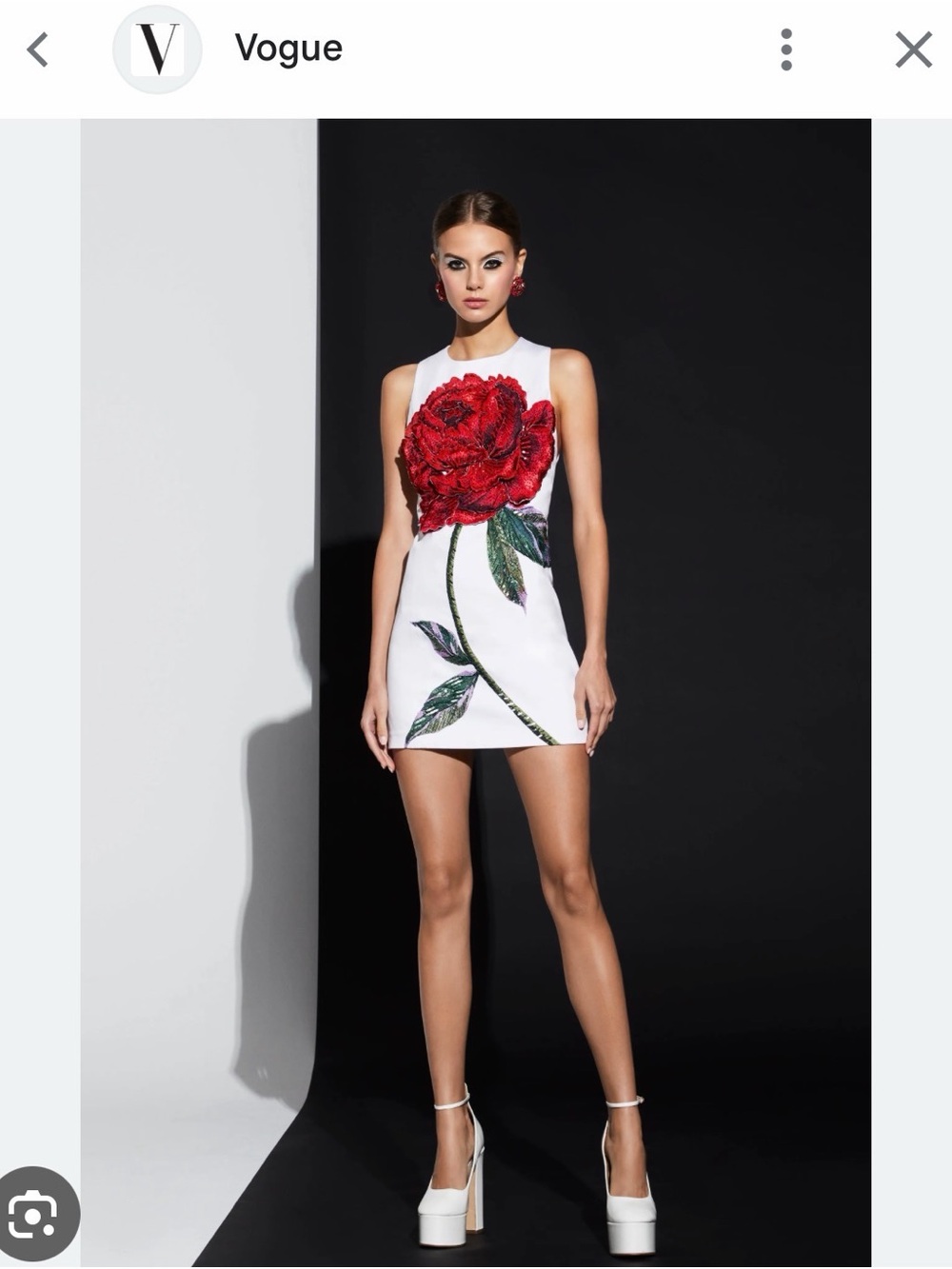 Alice + Olivia cylde rose mini dress - Picture 7 of 7